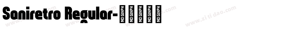 Saniretro Regular字体转换